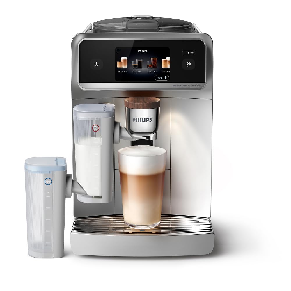 اسپرسوساز تمام اتوماتیک فیلیپس مدل EP8757 LatteGo Pro سری 8000 – 54 نوشیدنی – ساخت رومانی